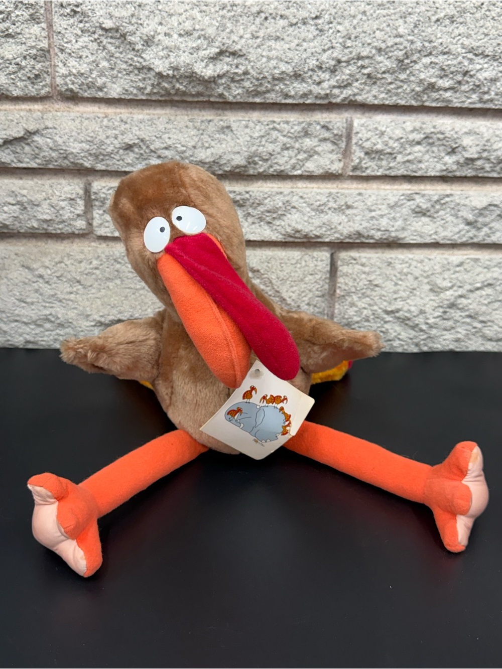 SANDRA BOYNTON 18" PLUSH TURKEY TOY ZOOMINARY W TAGS 1983 BEAUTIFUL COND.